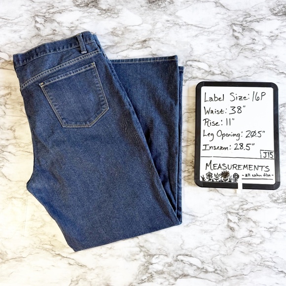 Talbots Dark Wash High Rise Flare Jeans - Picture 2 of 10